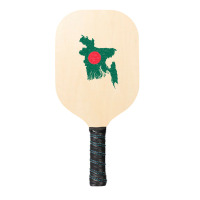 Bangladesh Map Flag Drawing Line Art Pickleball Paddle | Artistshot