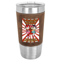 Pointless Sisters English Text   Samurai Pizza Cats Leatherette Tumbler | Artistshot