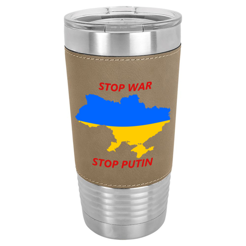 Stop War Stop Putin Leatherette Tumbler | Artistshot