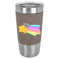 Rainbow Shooting Star Koala Leatherette Tumbler | Artistshot