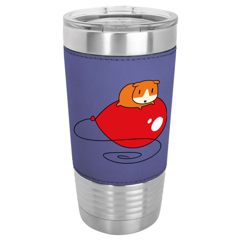 Red Balloon And Guinea Pig Leatherette Tumbler | Artistshot