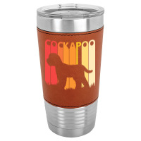 Cockapoo T  Shirt Vintage Cockapoo Dog T  Shirt Leatherette Tumbler | Artistshot