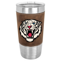 White Tiger Roar   White Tiger Leatherette Tumbler | Artistshot