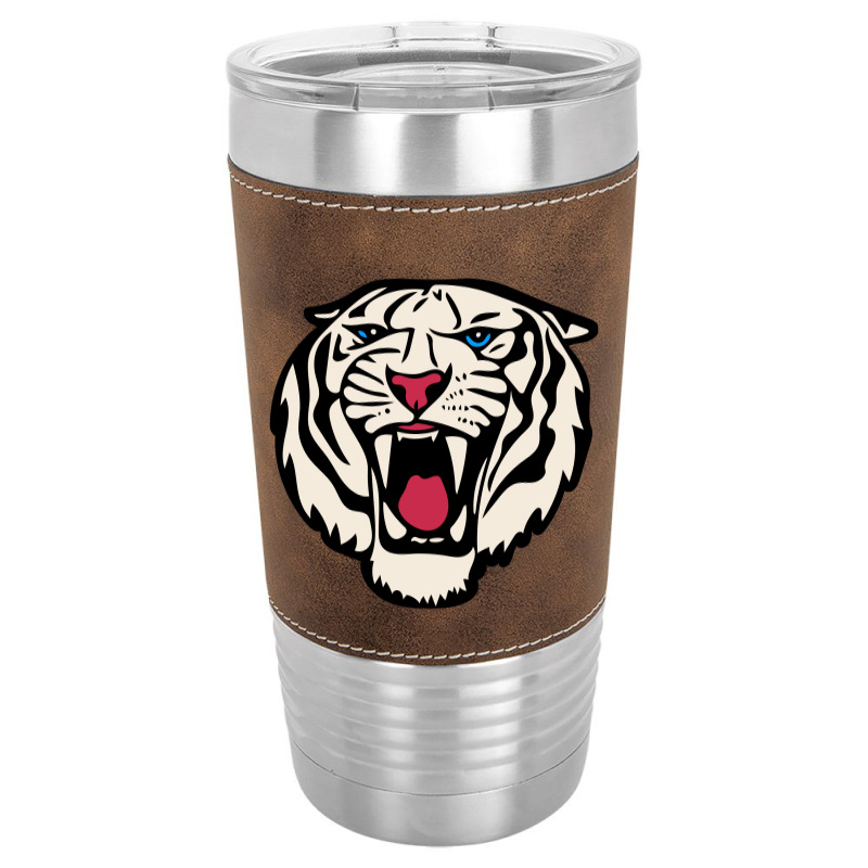 White Tiger Roar   White Tiger Leatherette Tumbler | Artistshot