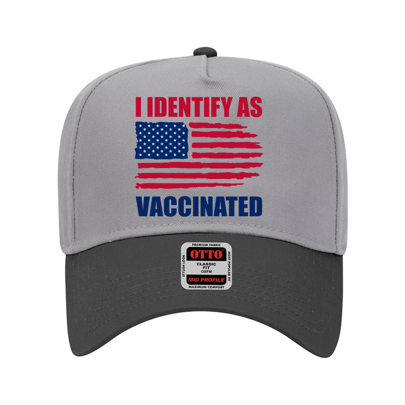 I Identify As Vaccinated Adjustable Baseball Cap by Zero_art | Artistshot