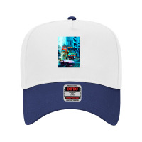 Tokyo Car Neon Synthwave Adjustable Baseball Cap | Artistshot