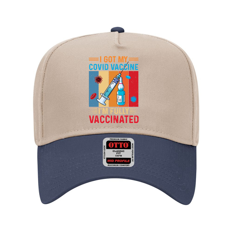 I Got Vaccine, I'm Fully Vaccinated Adjustable Baseball Cap by Zero_art | Artistshot