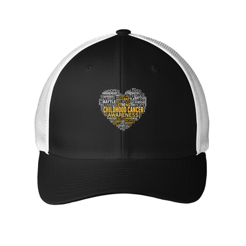 Childhood Cancer Awareness Hope Support Strong Warrior Mesh Cap | Artistshot