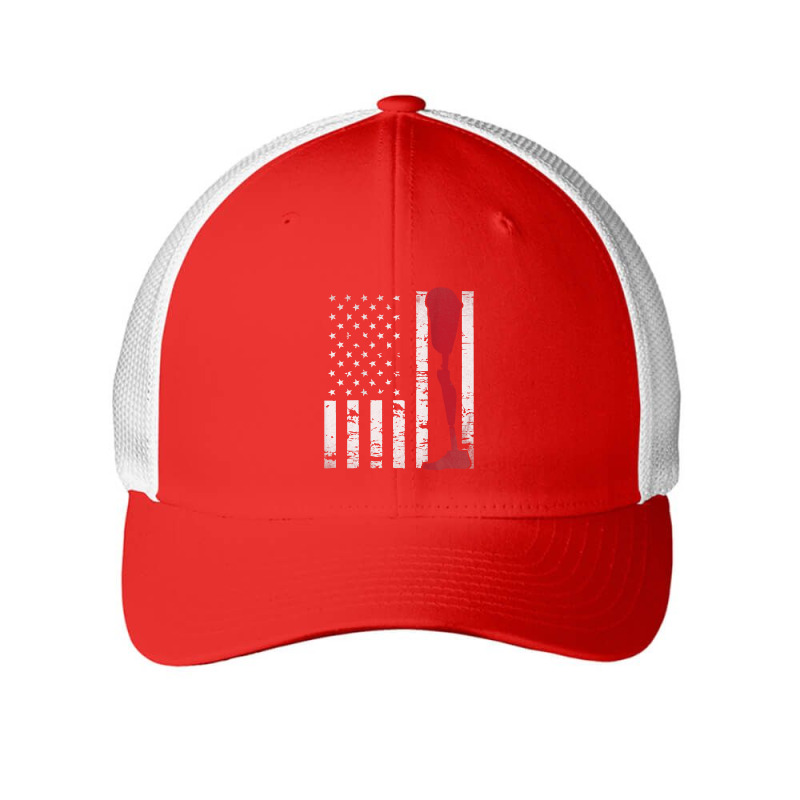 Amputee Patriotic Prosthetic Leg Flag Mesh cap by Graham Sanchez | Artistshot