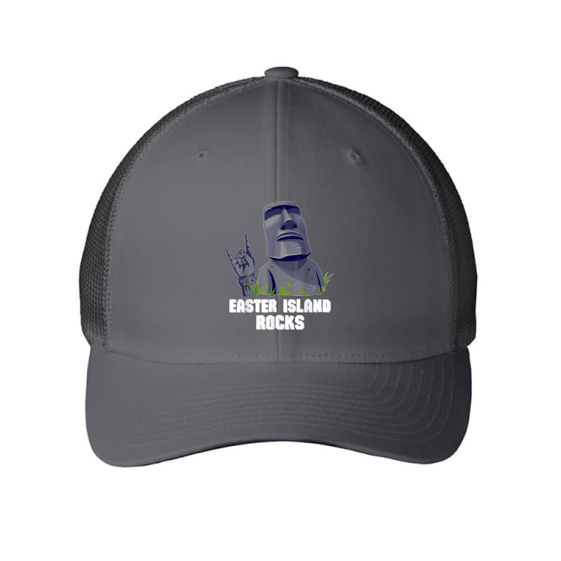 Easter Island Rocks Moai Statue Rapa Nui Rock Music Mesh Cap | Artistshot