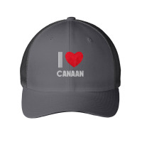 I Love Canaan Boyfriend Heart Vintage Bday Family T Shirt Mesh Cap | Artistshot