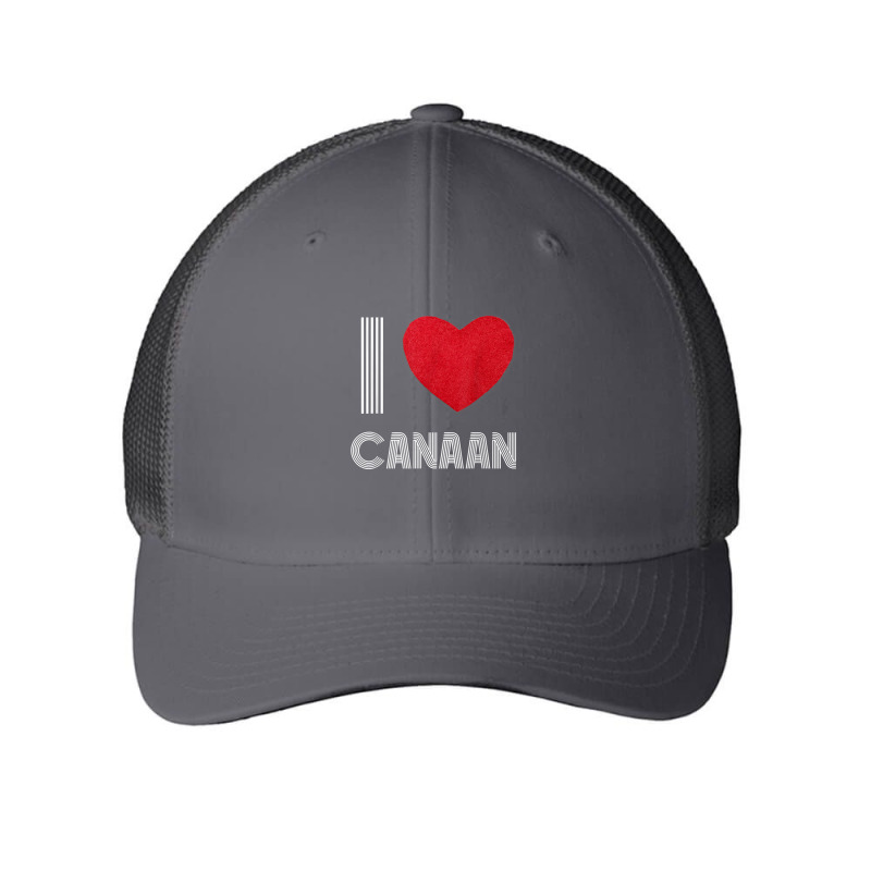 I Love Canaan Boyfriend Heart Vintage Bday Family T Shirt Mesh cap by cm-arts | Artistshot