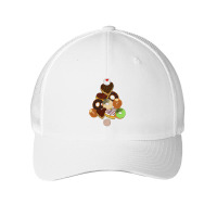 Donut Christmas Tree Festive Funny Holiday Food Meme Mesh Cap | Artistshot