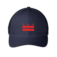 The District Of Columbia Flag (red)   Washington D.c. Pullover Hoodie Mesh Cap | Artistshot