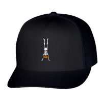 Skeleton Pumpkin Handstand Gymnastics Halloween Trucker Cap | Artistshot