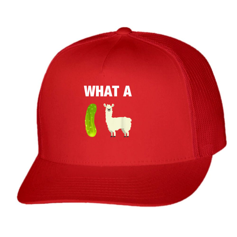 Funny Llama Lover Pun What A Dill Llama (dilemma) Trucker Cap by RomanMikolyants | Artistshot