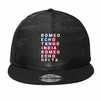 Us Army Retired Phonetic Military Alphabet Gift Camo Snapback | Artistshot