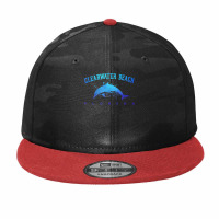 Clearwater Beach Florida Dolphin Lover Scuba Diving Vacation Camo Snapback | Artistshot