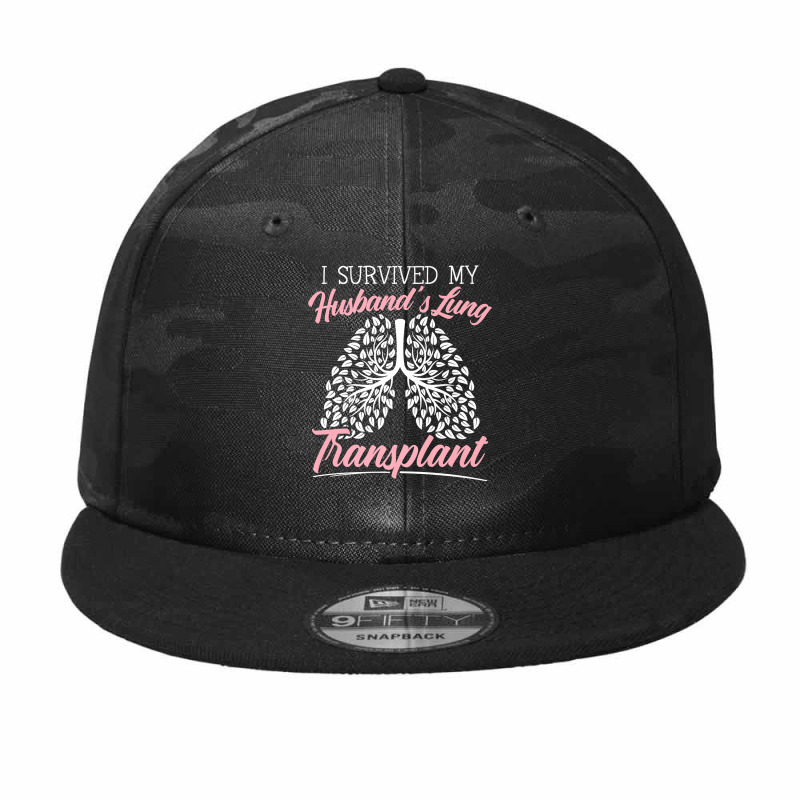 I Survived My Husband's Lung Transplant Organ Donation Premium T Shirt Camo Snapback by cm-arts | Artistshot