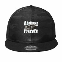 Gasoline Forever Funny Gas Cars Vintage Muscle Car T Shirt Camo Snapback | Artistshot