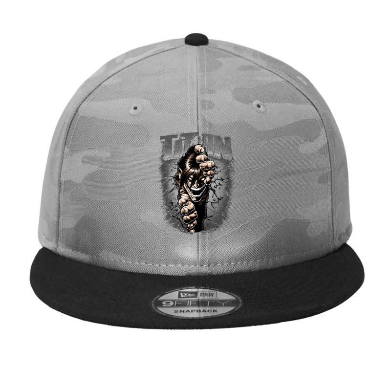 Split Titan, Split, Titan, The Split Titan, Split Titan Art, Split Tit Camo Snapback | Artistshot