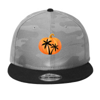 Womens Halloween Beach Tshirt Palm Trees Tropical Island Pumpkin Camo Snapback | Artistshot