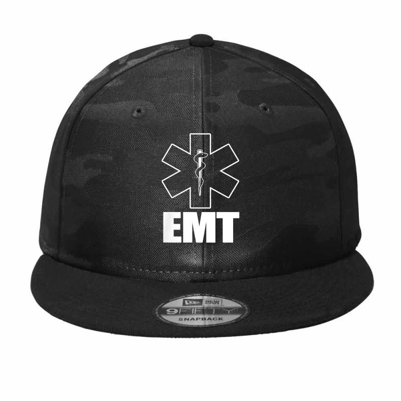 Emt Uniform Emergency Medical Technician T Shirt Camo Snapback | Artistshot