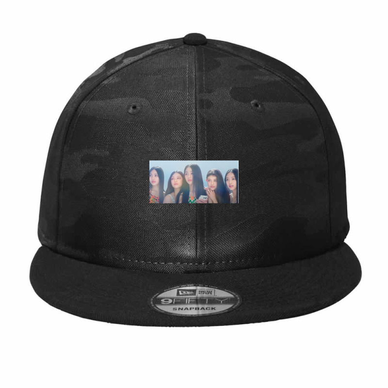 Newjeans Group Kpop Camo Snapback | Artistshot