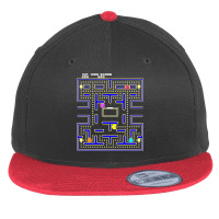 Classic Arcade Computer Game Of The 80s V11 Classic Flat Bill Snapback Cap | Artistshot