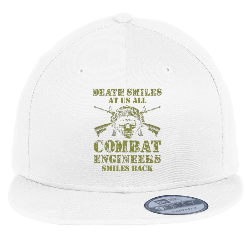 Combat Engineer Smiles Usa Military Sapper Premium Flat Bill Snapback Cap by MichaelBV | Artistshot