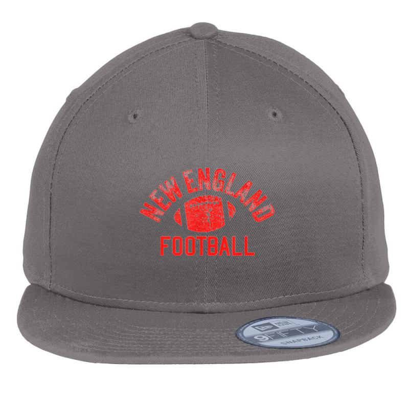 New England Football Vintage Cool Ne Super Football Fan Wear Flat Bill Snapback Cap | Artistshot