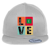 Vintage Retro I Love Maldives Flag For Maldivian Pride Gift Tank Top Flat Bill Snapback Cap | Artistshot