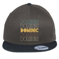 Dominic Dominic Dominic Dominic Dominic Flat Bill Snapback Cap | Artistshot