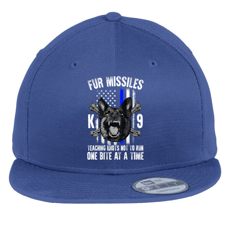 Fur Missiles Teaching Idiots Not To Run One Bite At A Time Flat Bill Snapback Cap by LorettaSharron | Artistshot