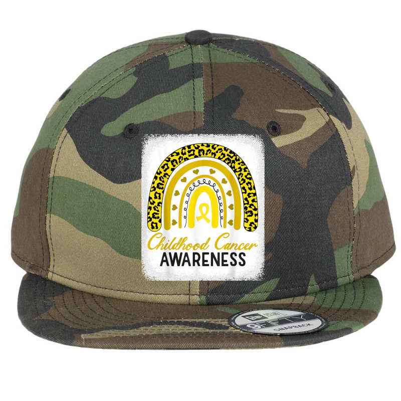 Childhood Cancer Awareness Hope Support Strong Warrior T Shirt Flat Bill Snapback Cap | Artistshot