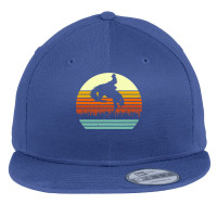 Rodeo Bucking Bronco Horse Retro Style Flat Bill Snapback Cap | Artistshot