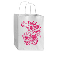 I Set Wine Free – Funny Winemaker Wine Lovers Wine Making T Shirt Cub Paper Bag - 8 X 4 1/2 X 10 1/4 | Artistshot