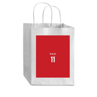 Mohammed Salah Liverpool 202122 Home Kit Graphic Cub Paper Bag - 8 X 4 1/2 X 10 1/4 | Artistshot