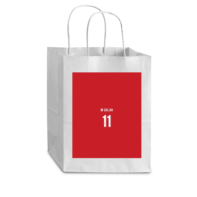 Mohammed Salah Liverpool 202122 Home Kit Graphic Cub Paper Bag - 8 X 4 1/2 X 10 1/4 | Artistshot