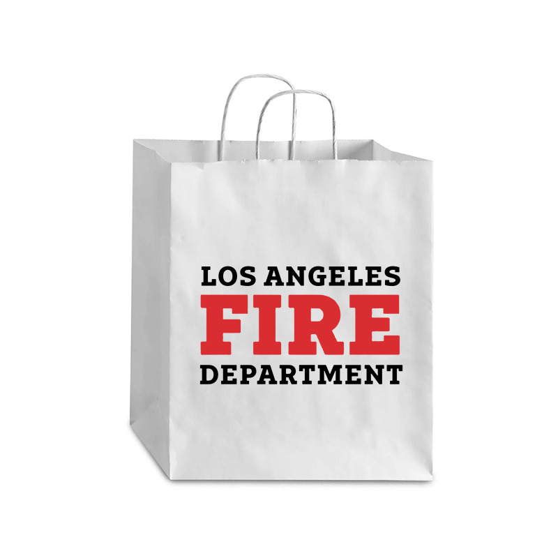 Lafd Los Angeles Fire Department Debie Paper Bag - 10 X 5 X 13 | Artistshot