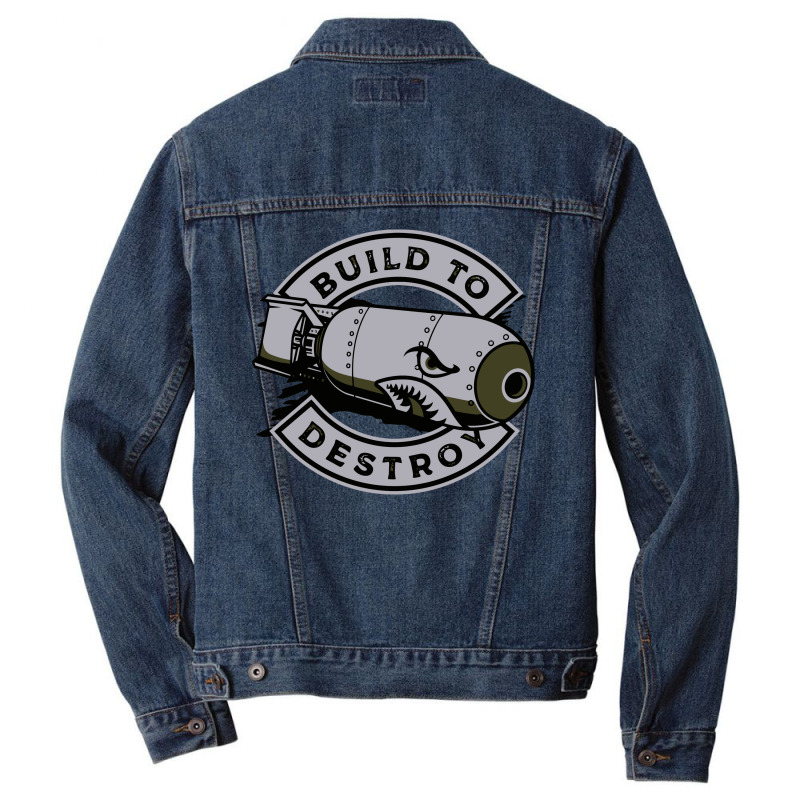 Build To Destroy Air Bomb Men Denim Jacket | Artistshot