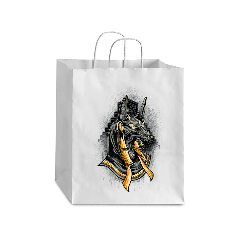 Egyptian God Anubis Egypt Hieroglyph Pyramid Debie Paper Bag - 10 X 5 X 13 | Artistshot