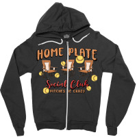 Glitter Softball Zipper Hoodie | Artistshot