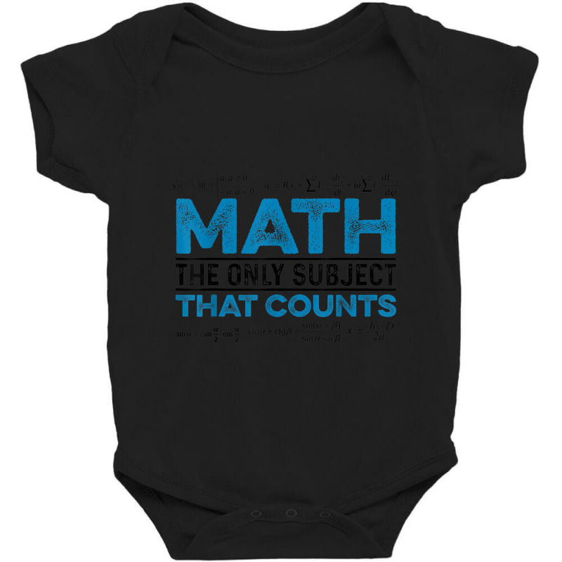 Math The Only Subject That Counts Math Teacher Teaching Baby Bodysuit | Artistshot