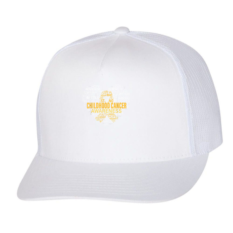 Childhood Cancer Awareness Hope Support Strong Warrior Trucker Cap | Artistshot