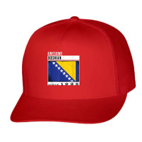 Awesome Bosnian Since 1935   Bosnian 87th Birthday Trucker Cap | Artistshot