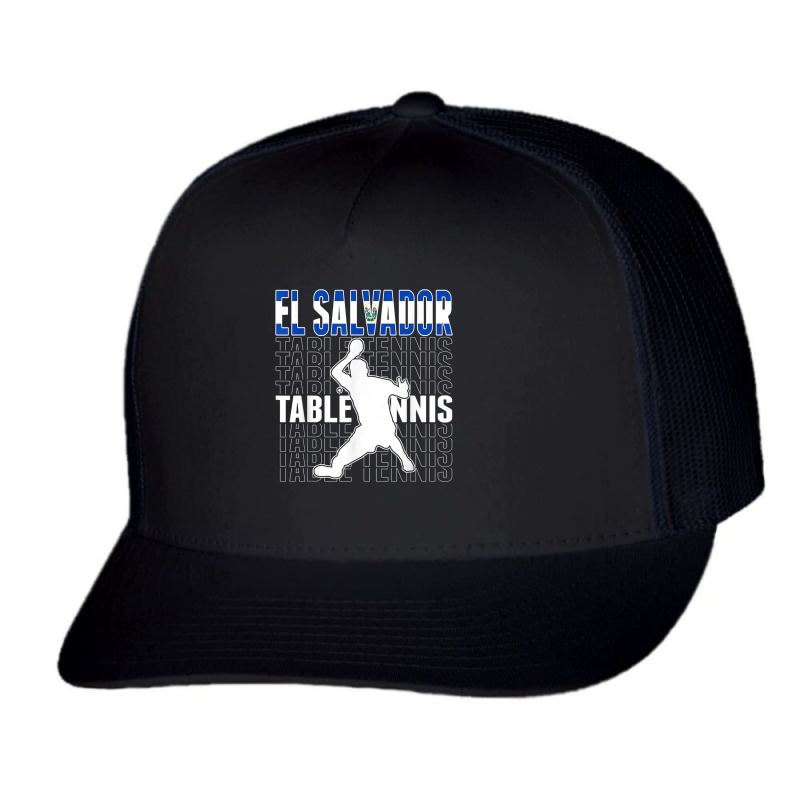 El Salvador Ping Pong Lovers Salvadorean Table Tennis Lovers Trucker Cap by Bestarts | Artistshot