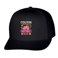 Cousin Of The Birthday Boy Ringmaster Circus Theme Carnival T Shirt Trucker Cap | Artistshot