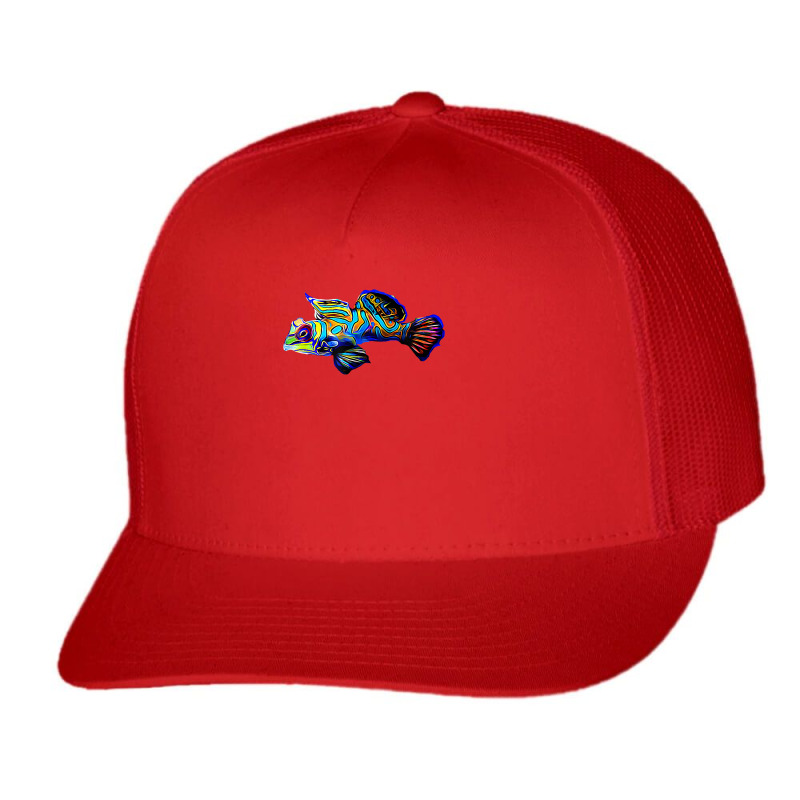 Mandarin Goby Dragonet Saltwater Reef Aquarium Fish Tank Trucker Cap by cm-arts | Artistshot