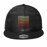 Stanwood, Wa  Vintage Style Washington T Shirt Camo Snapback | Artistshot